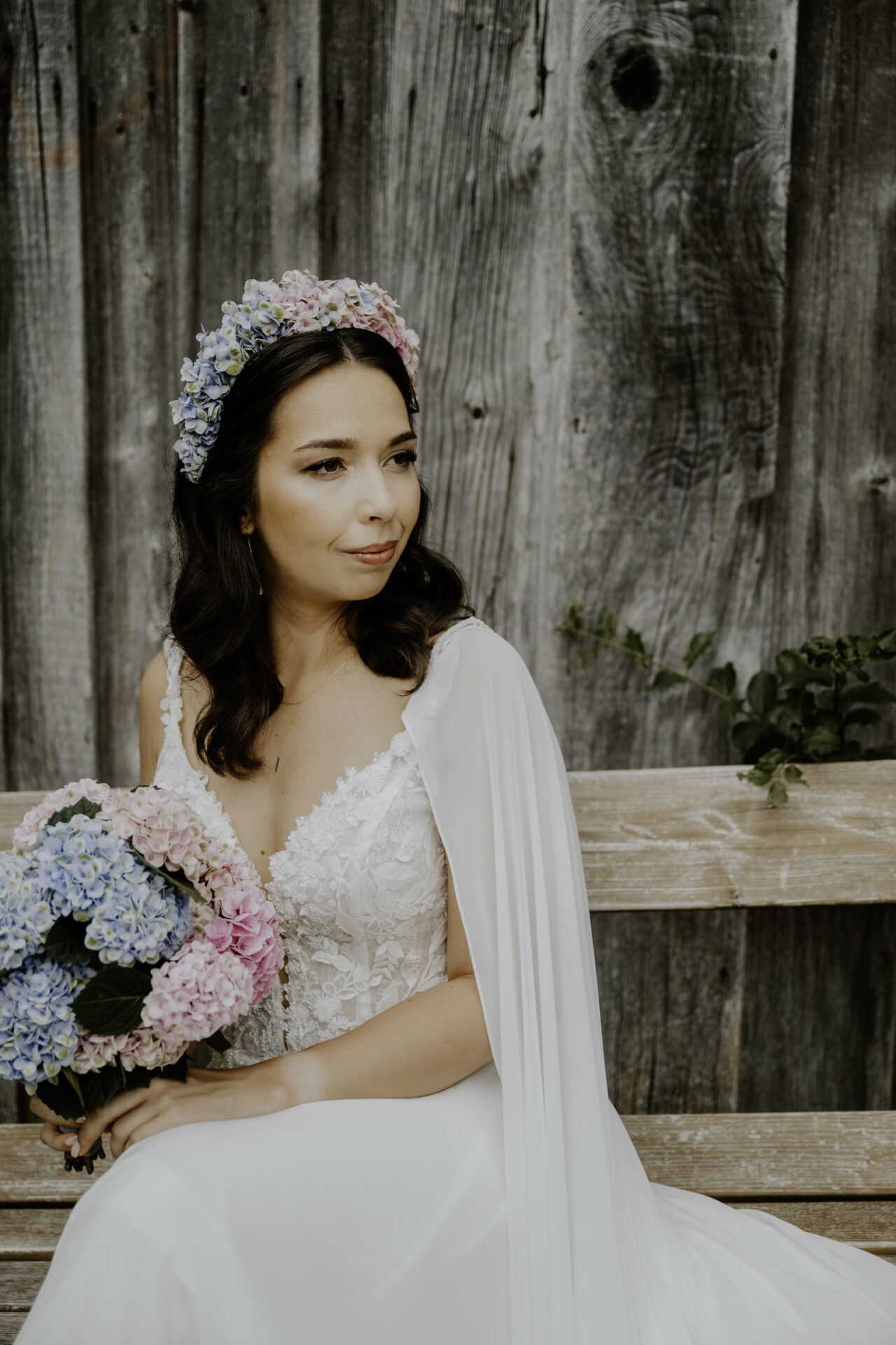 Brautstyling — Hortensienliebe